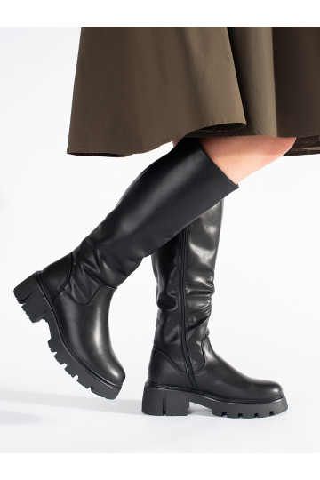 Melns sieviešu zābaki SERGIO LEONE