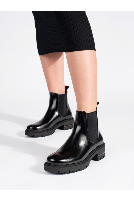 Laque sieviešu zābaki ar platformu Sergio Leone