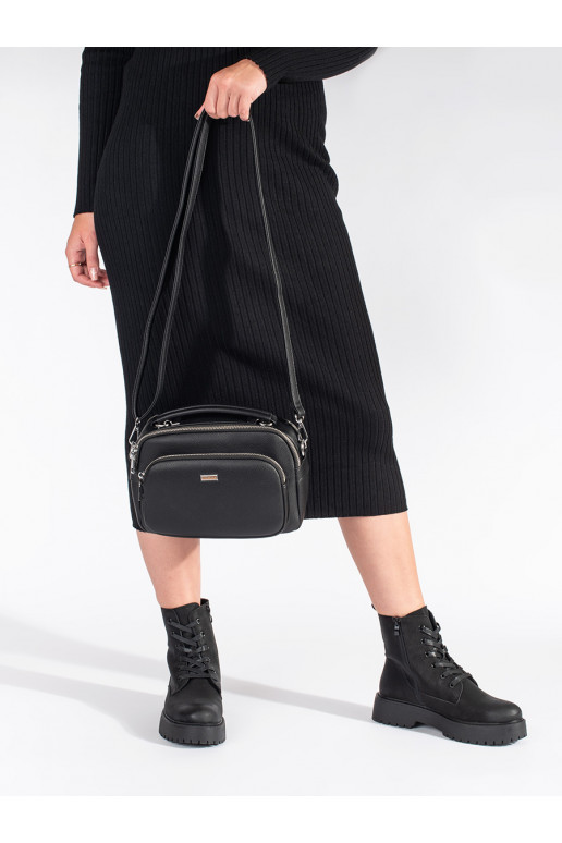 Melns  sieviešu apavi  ar platformu Sergio Leone