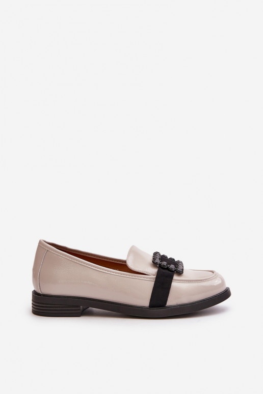 Lakoti mokasīni  ar ornamentiem Pelēkas krāsas Vinceza 58389 Lakoti mokasīni  ar ornamentiem Pelēkas krāsas Vinceza 58389