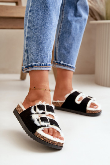  Čības Čības ar sprādzēm  Melns Ezilena