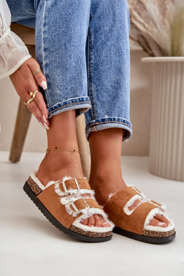  Čības Čības ar sprādzēm  brūnas krāsas Ezilena