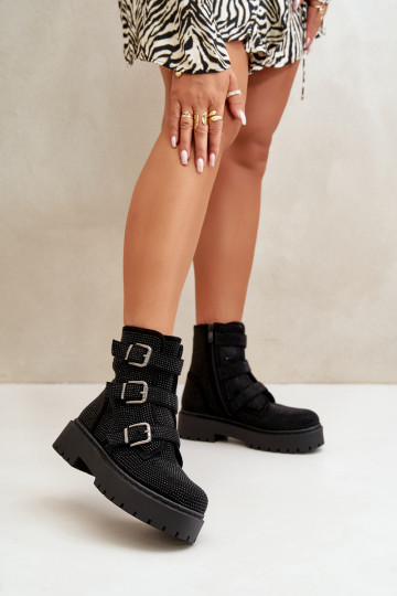 siltināti Sieviešu puszābaki  Melns Ciascia 2