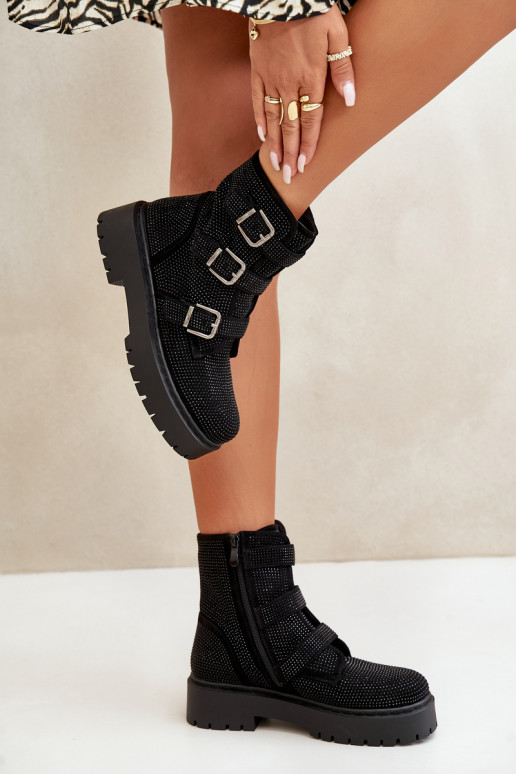 siltināti Sieviešu puszābaki  Melns Ciascia