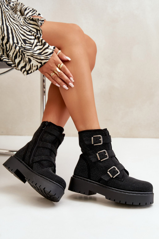 siltināti Sieviešu puszābaki  Melns Ciascia