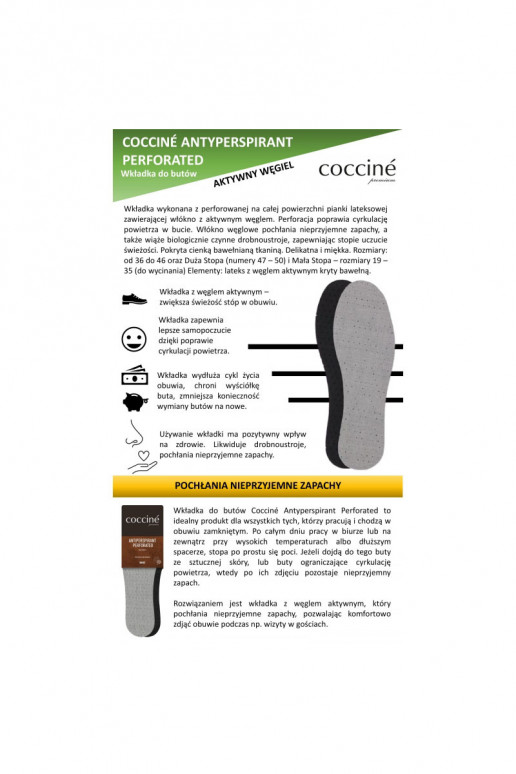 Coccine Ieliktņi ar aktivēto ogli Coccine Ieliktņi ar aktivēto ogli