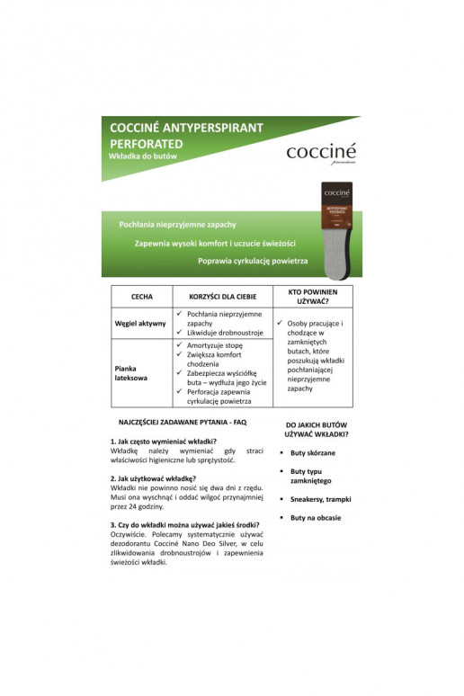 Coccine Ieliktņi ar aktivēto ogli Coccine Ieliktņi ar aktivēto ogli