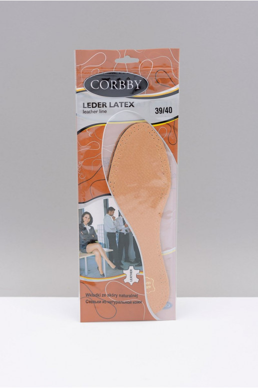 Corbby LEDER LATEX Ādas zolītes ar aktivēto ogli Corbby LEDER LATEX Ādas zolītes ar aktivēto ogli