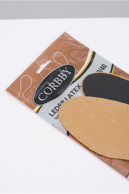 Corbby LEDER LATEX Ādas zolītes ar aktivēto ogli Corbby LEDER LATEX Ādas zolītes ar aktivēto ogli