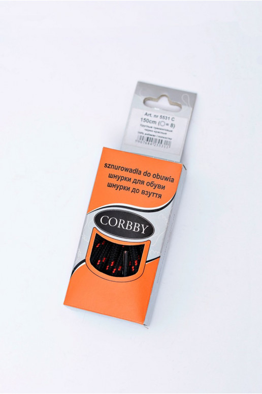 CORBBY Trekinga mežģīnes sarkanas krāsas CORBBY Trekinga mežģīnes sarkanas krāsas
