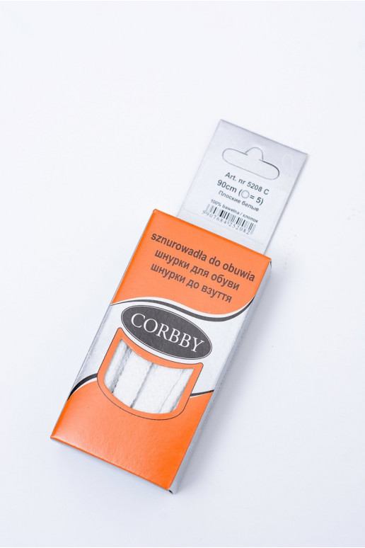 Corbby baltas krāsas Plakanas mežģīnes Bawełniane Corbby baltas krāsas Plakanas mežģīnes Bawełniane
