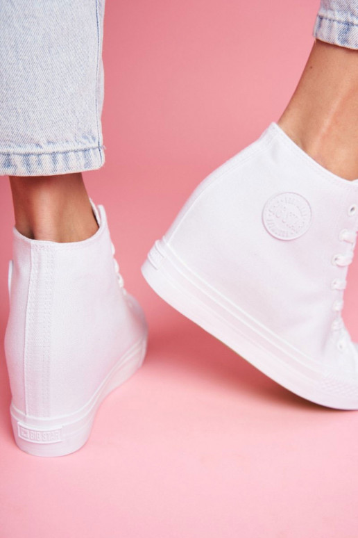 Sneakers modeļa apavi Big Star baltas krāsas FF274A192