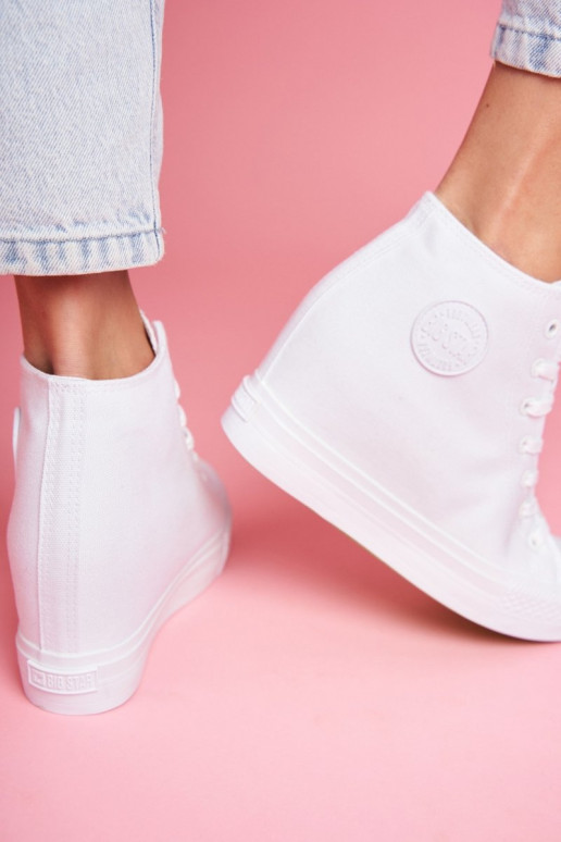 Sneakers modeļa apavi Big Star baltas krāsas FF274A192