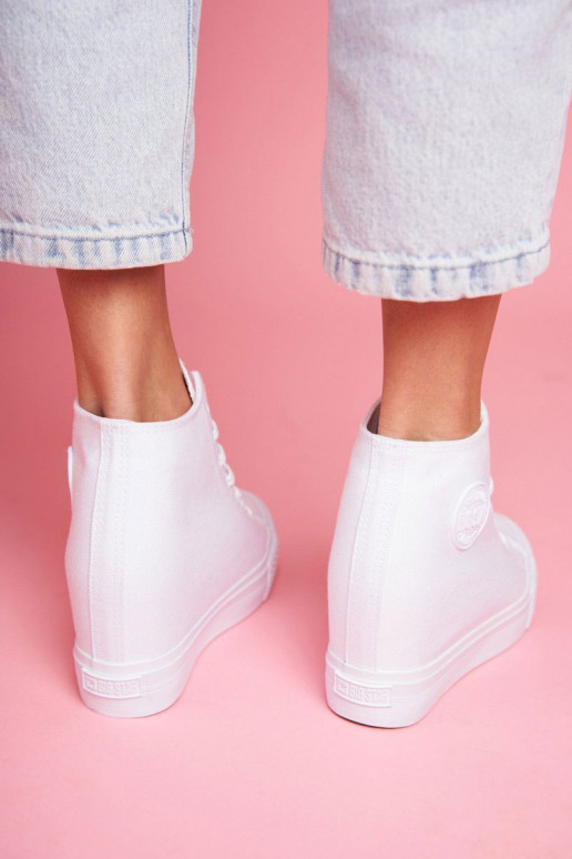 Sneakers modeļa apavi Big Star baltas krāsas FF274A192