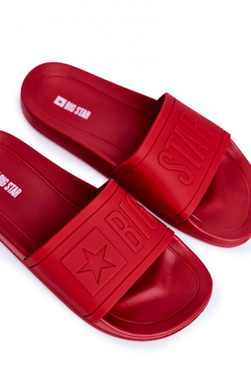 Čības vīriešiem Big Star Gumijas sarkanas krāsas DD174689