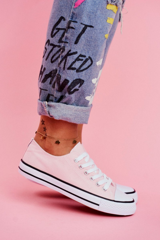 Klasiska modeļa brīvā laika apavi Rozā krāsas