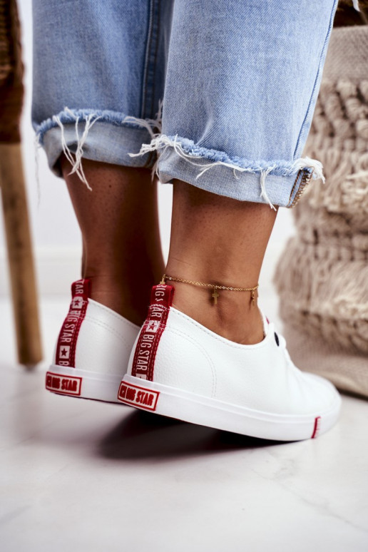 Sieviešu ikdienas apavi Big Star GG274005 Baltas-sarkanas krāsas