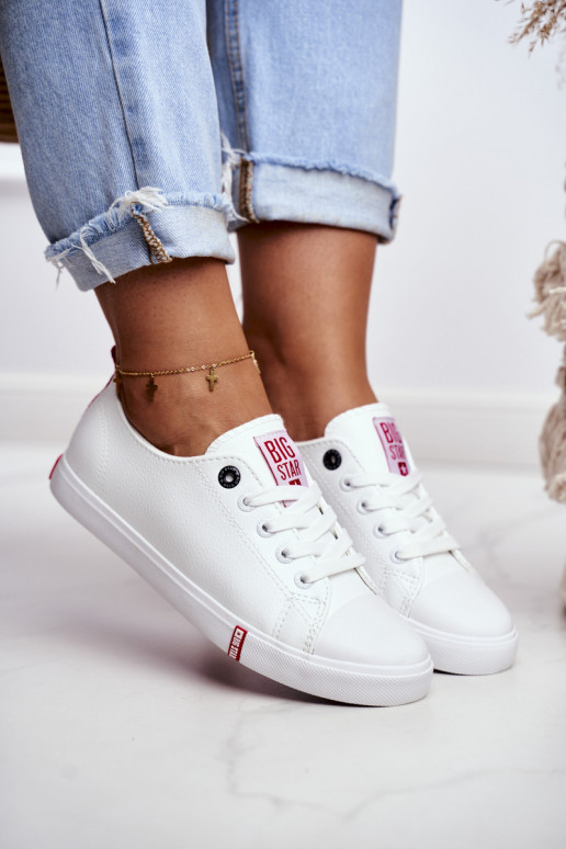 Sieviešu ikdienas apavi Big Star GG274005 Baltas-sarkanas krāsas