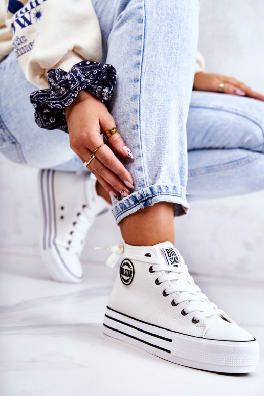 sieviešu puszābaki Big Star baltas krāsas GG274013