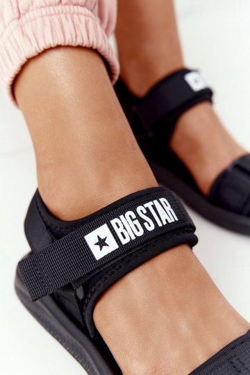 Sportiska stila sandales Big Star HH274A024 melnas krāsas 2