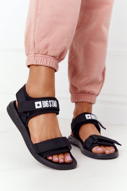 Sportiska stila sandales Big Star HH274A024 melnas krāsas
