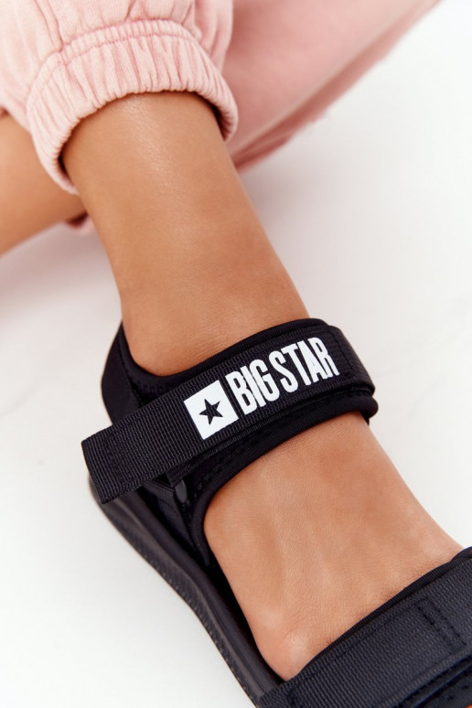 Sportiska stila sandales Big Star HH274A024 melnas krāsas