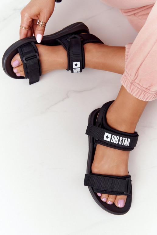 Sportiska stila sandales Big Star HH274A024 melnas krāsas