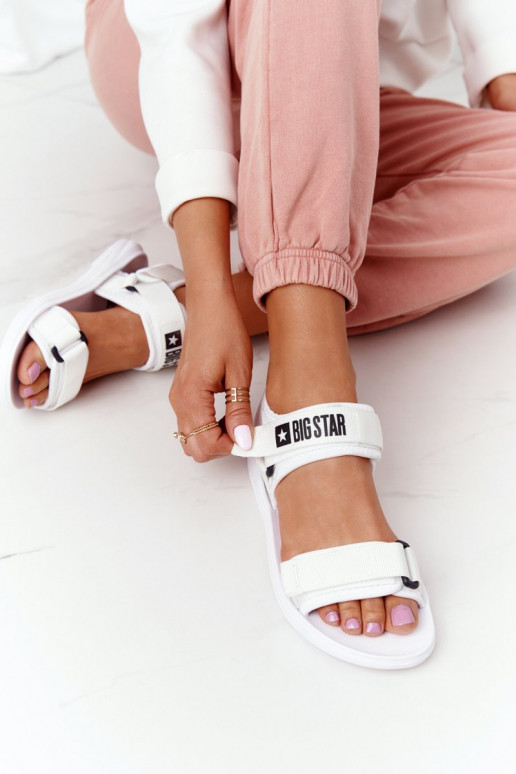 Sportiska stila sandales Big Star HH274A026 baltas krāsas