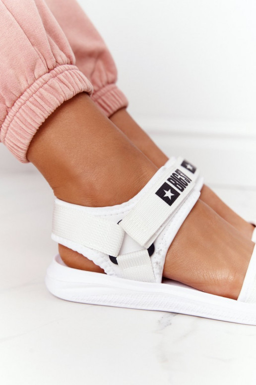 Sportiska stila sandales Big Star HH274A026 baltas krāsas