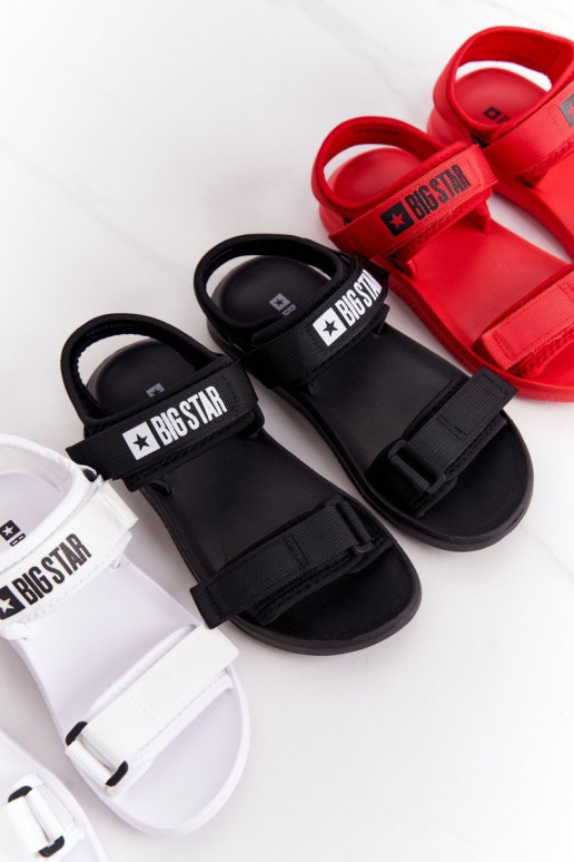 Sportiska stila sandales Big Star HH274A026 baltas krāsas