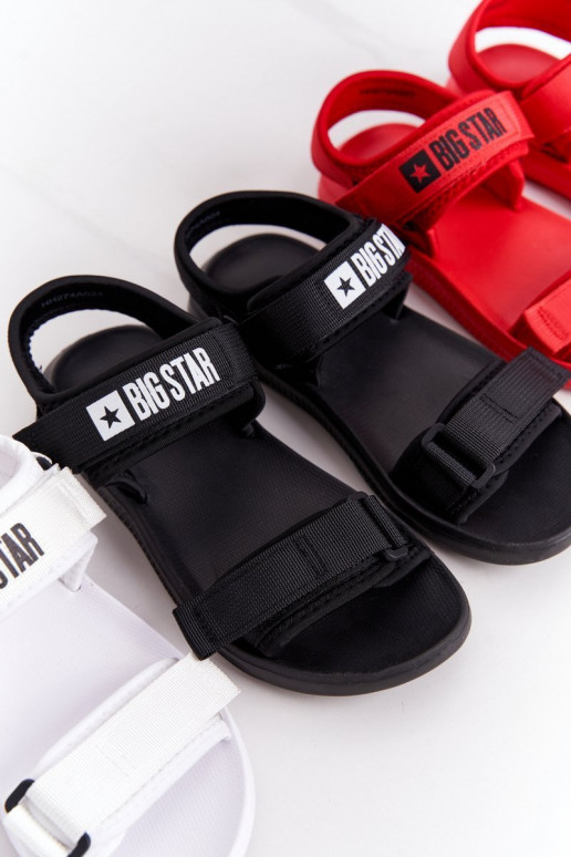 Sportiska stila sandales Big Star HH274A026 baltas krāsas