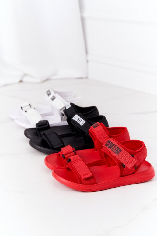 Sportiska stila sandales Big Star HH274A027 sarkanas krāsas