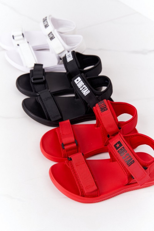 Sportiska stila sandales Big Star HH274A027 sarkanas krāsas