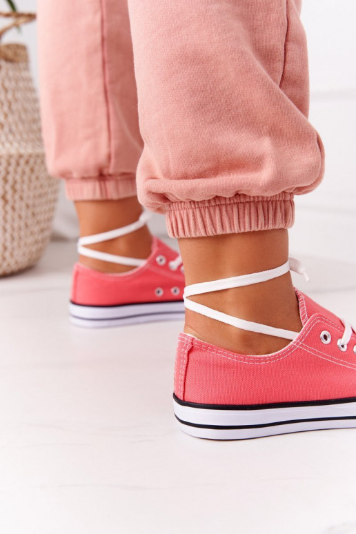 Klasiska modeļa brīvā laika apavi Koraļļu krāsas