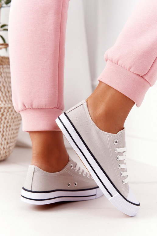 Klasiska modeļa brīvā laika apavi Pelēkas krāsas