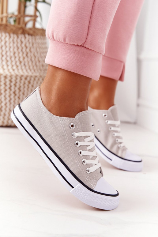 Klasiska modeļa brīvā laika apavi Pelēkas krāsas