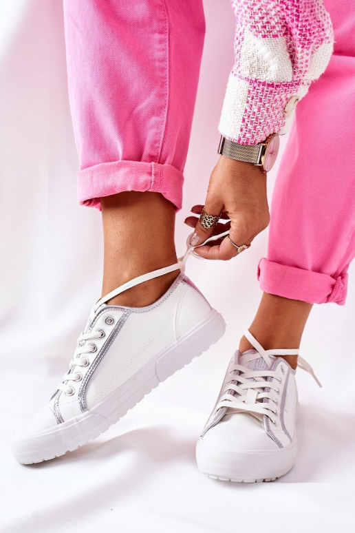 Dabīgas ādas brīvā laika apavi BIG STAR II274055 baltas krāsas