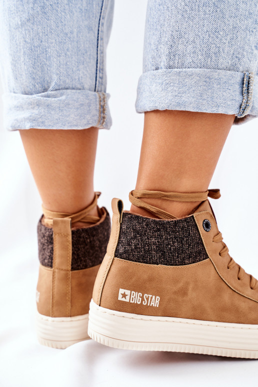 siltināti brīvā laika apavi Big Star II274145 brūnas krāsas siltināti brīvā laika apavi Big Star II274145 brūnas krāsas