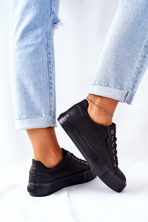 Sieviešu apavi ar platformu BIG STAR II274345 melnas krāsas