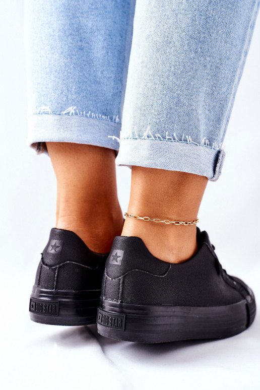 Sieviešu apavi ar platformu BIG STAR II274345 melnas krāsas