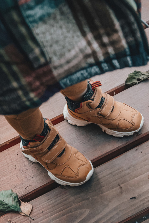 Bērnu apavi pārgājienu zābaki Big Star II374094 Camel