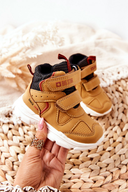Bērnu apavi pārgājienu zābaki Big Star II374094 Camel