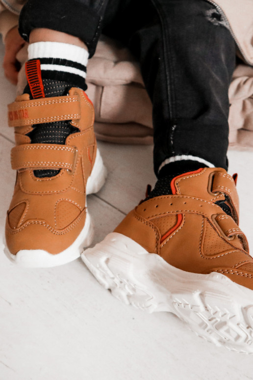 Bērnu apavi pārgājienu zābaki Big Star II374094 Camel