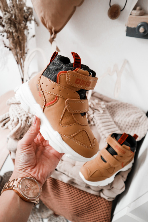 Bērnu apavi pārgājienu zābaki Big Star II374094 Camel