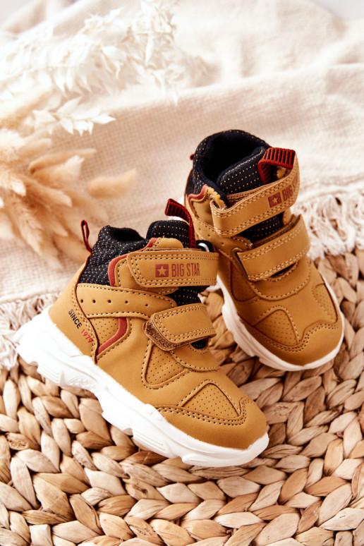 Bērnu apavi pārgājienu zābaki Big Star II374094 Camel