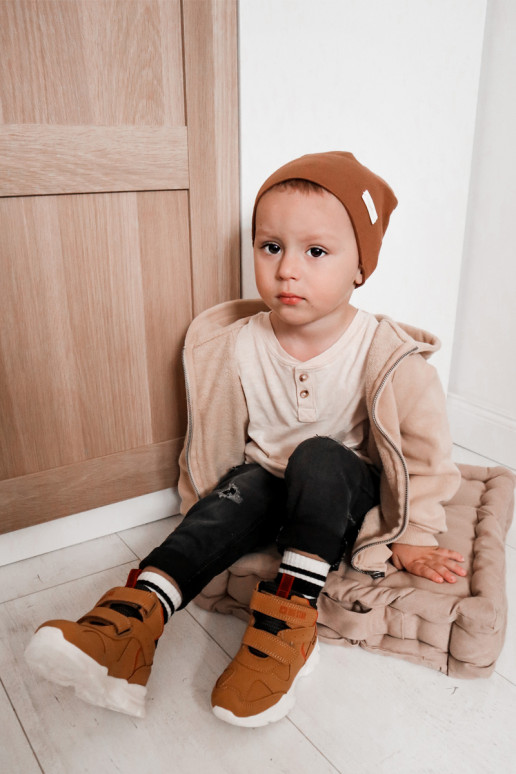 Bērnu apavi pārgājienu zābaki Big Star II374094 Camel