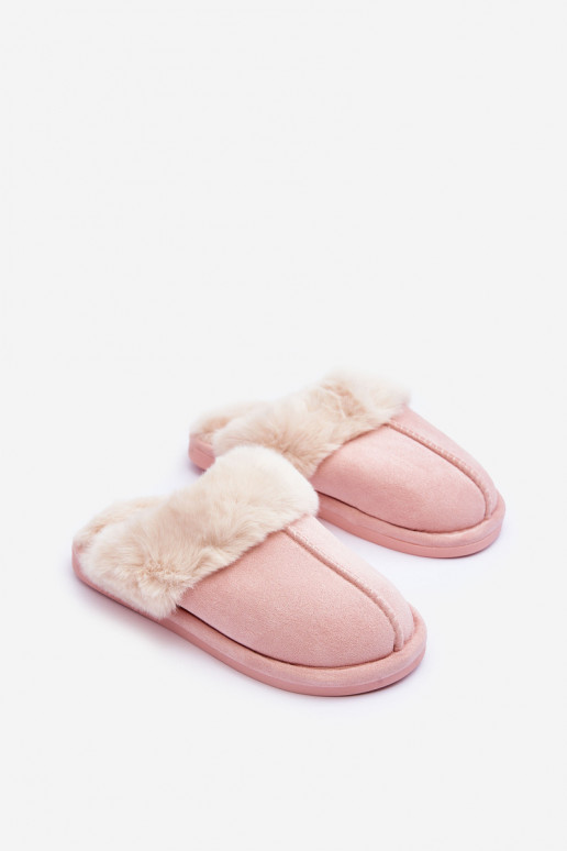 Siltās čības ar kažokādu Rozā krāsas Pinky Siltās čības ar kažokādu Rozā krāsas Pinky