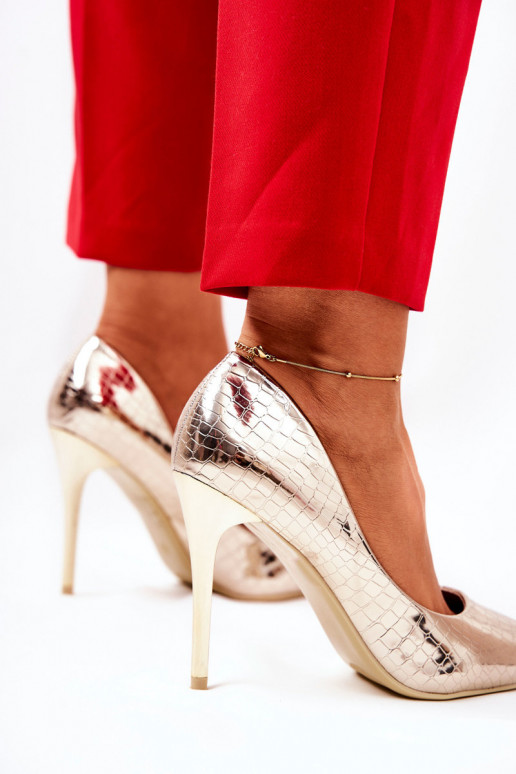 augstpapēžu kurpes Zelta krāsas Tissoria