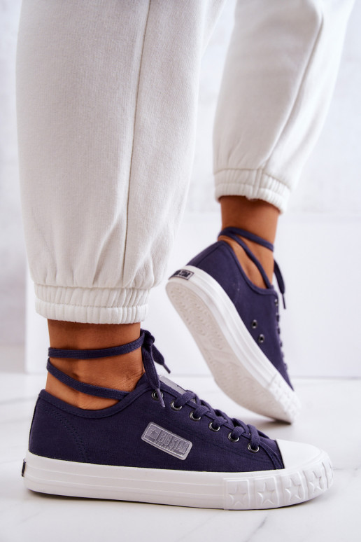 Klasiska modeļa Sieviešu apavi BIG STAR JJ274494 tumši zilas krāsas