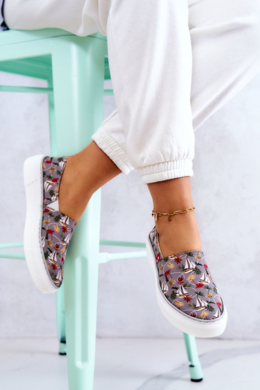 Sporta apavi Slip On Memory Foam Big Star JJ276015 Pelēkas krāsas
